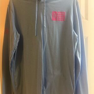 Men’s Large Baseball 101 Long Sleeve T-shirt Hoodie